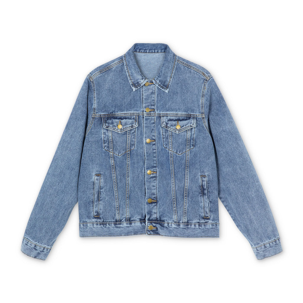Lady Rose Denim Jacket — Vintage Rose cowgirl Back Patch