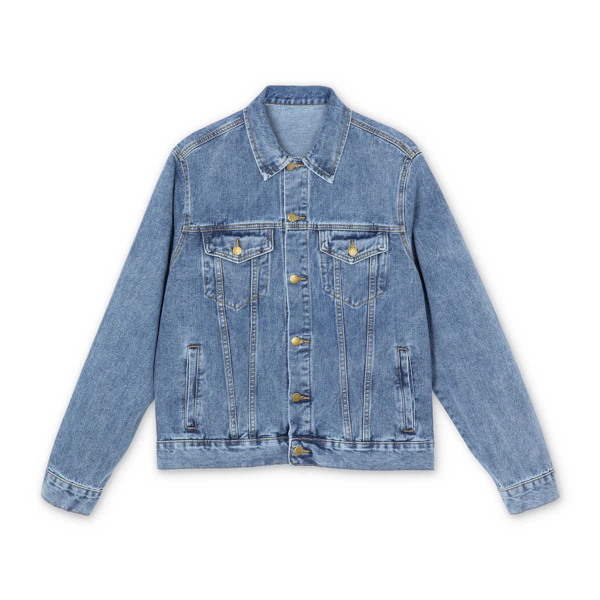 Lady Rose Denim Jacket — Vintage Rose cowgirl Back Patch