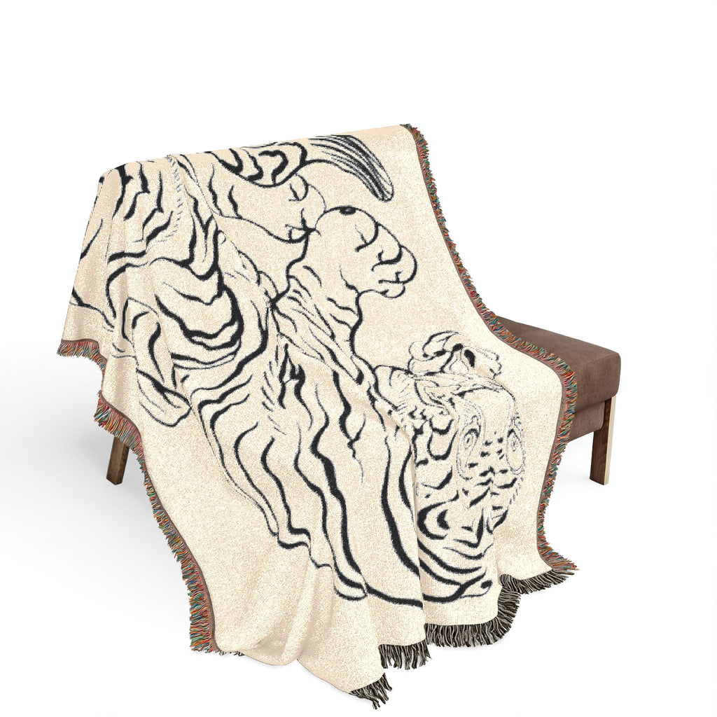 Tigre San Marcos No. 1 Woven Blanket — Throw Blanket for Living Room & Gift