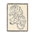 Tigre San Marcos No. 1 Woven Blanket — Throw Blanket for Living Room & Gift