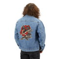 Lady Rose Denim Jacket — Vintage Rose cowgirl Back Patch