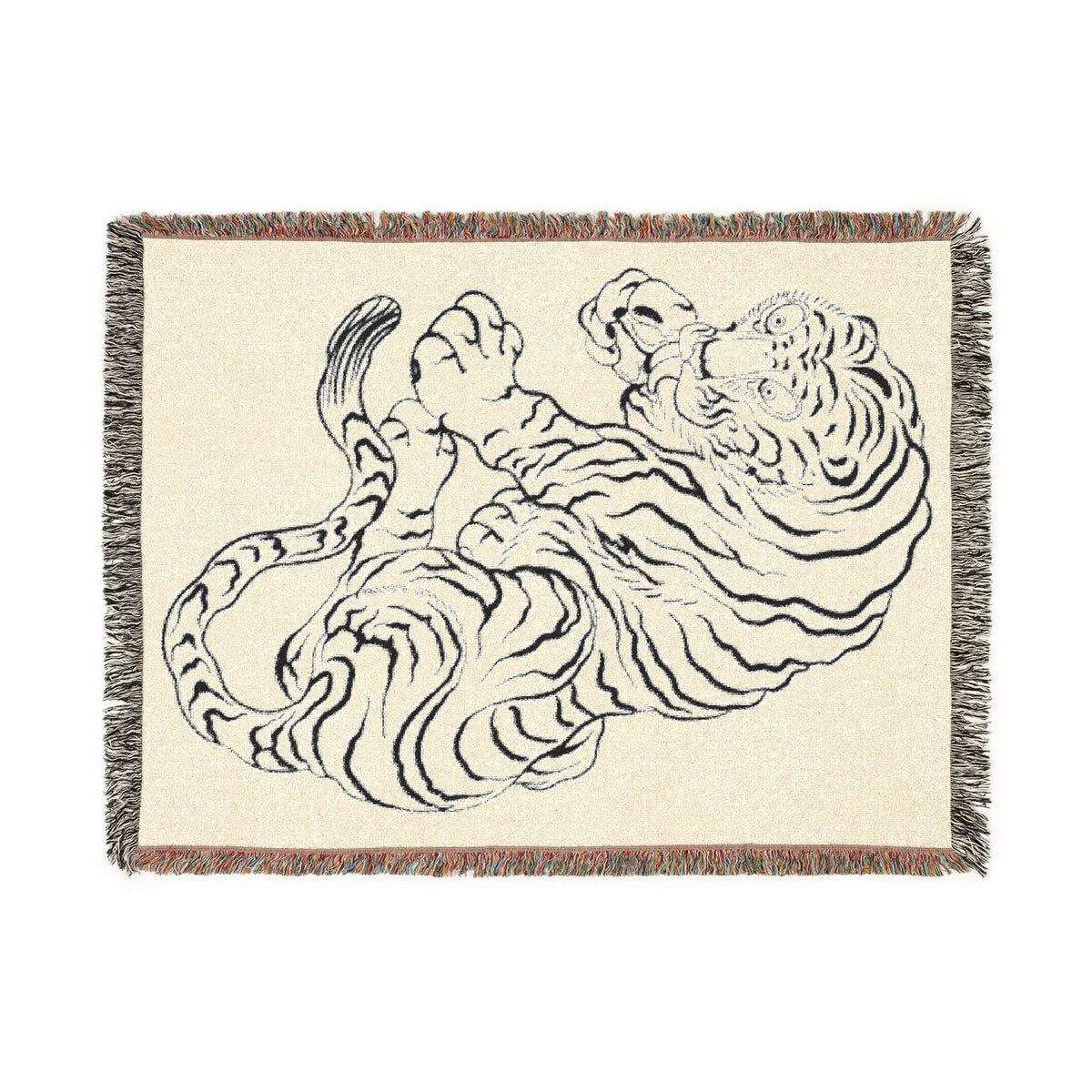 Tigre San Marcos No. 1 Woven Blanket — Throw Blanket for Living Room & Gift