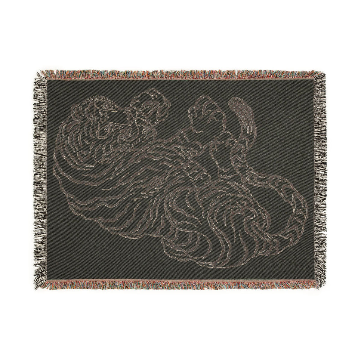Tigre San Marcos No. 1 Woven Blanket — Throw Blanket for Living Room & Gift